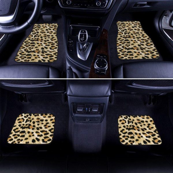 wild cheetah skin pattern car floor mats 85cnr