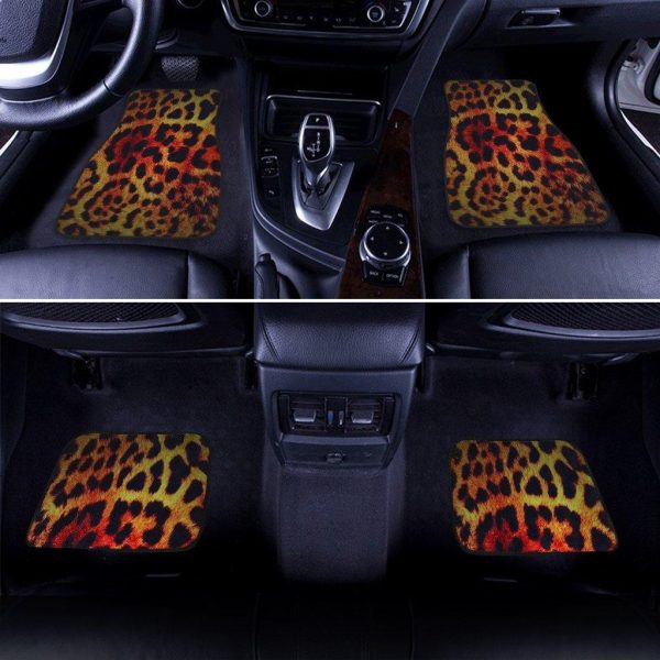 wild cheetah skin pattern car floor mats qvuyu