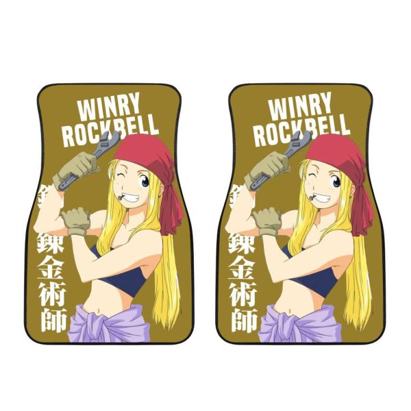 winry car floor mats fullmetal alchemist anime car accessories 3kvb5