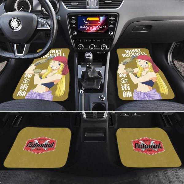 winry car floor mats fullmetal alchemist anime car accessories conhf