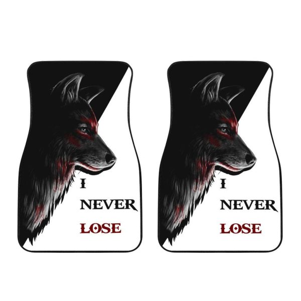 wolf car floor mats custom quotes i never lose animal car accessories k3jc9