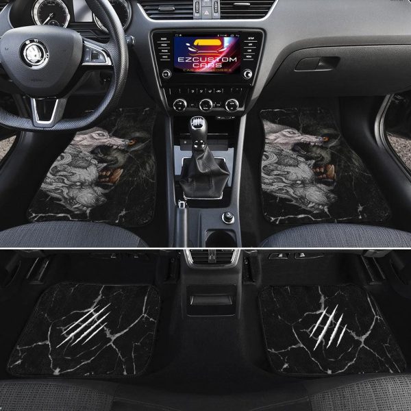 wolf fight car floor mats custom animal car accessories udtk7
