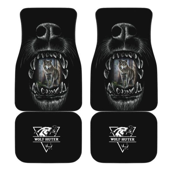 Wolf Hunting Car Floor Mats Custom Animal Car Accessories