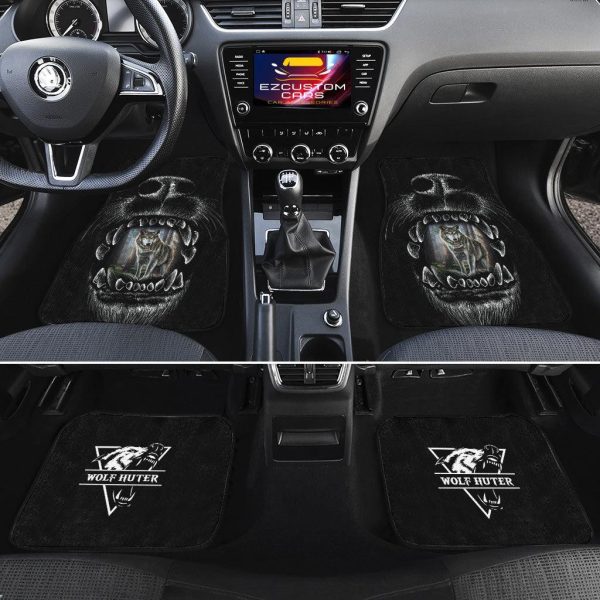 wolf hunter car floor mats custom animal car accessories hzaao