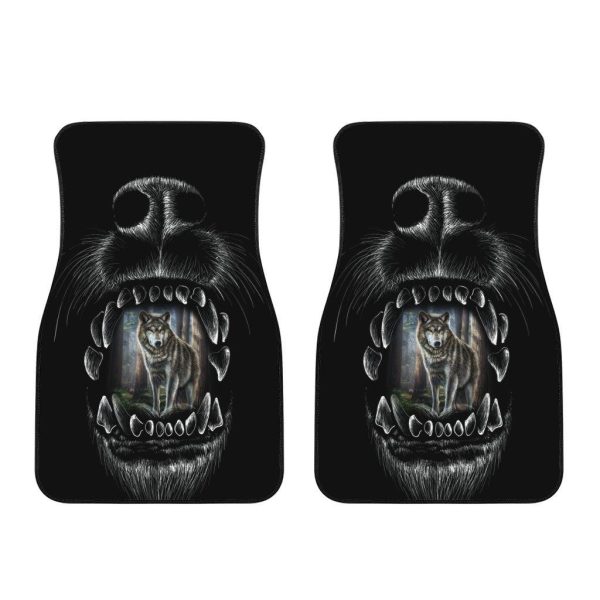 wolf hunter car floor mats custom animal car accessories xi2dr
