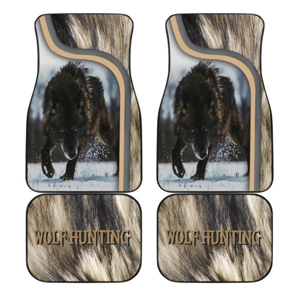Wolf Car Floor Mats Custom Quotes I Never Lose Animal Car Accessories