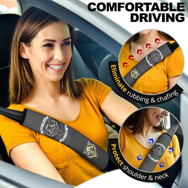 Wolf Seat Belt Covers Custom Lone Wolf No Club Animal Car Accessories