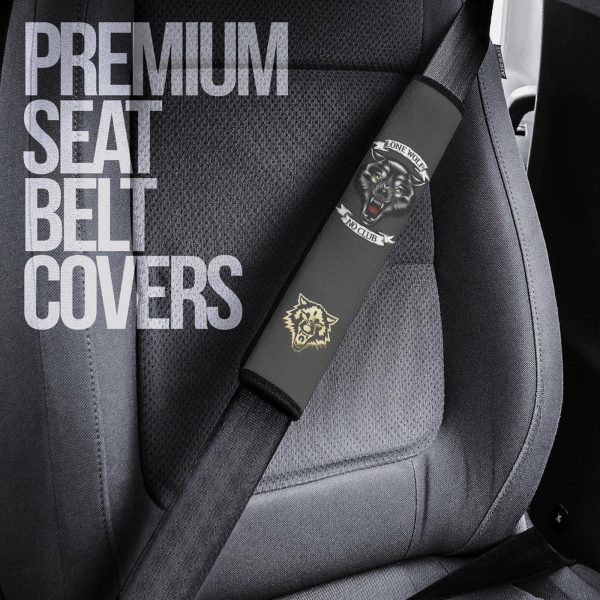 wolf seat belt covers custom lone wolf no club animal car accessories r8h6s