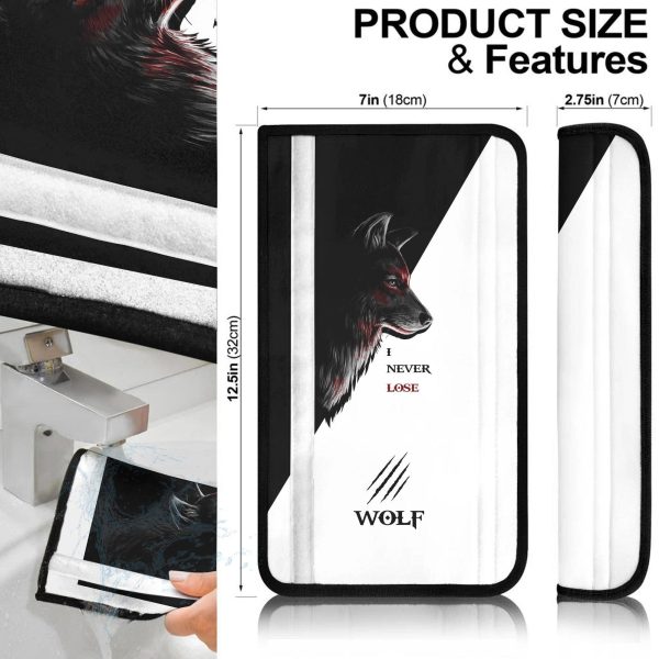 wolf seat belt covers custom quotes i never lose animal car accessories nxtwj