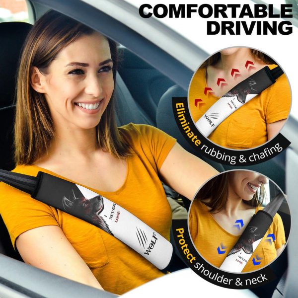 wolf seat belt covers custom quotes i never lose animal car accessories o4i4z