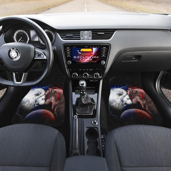 wolf x lion car floor mats custom lion car accessories e7gkc