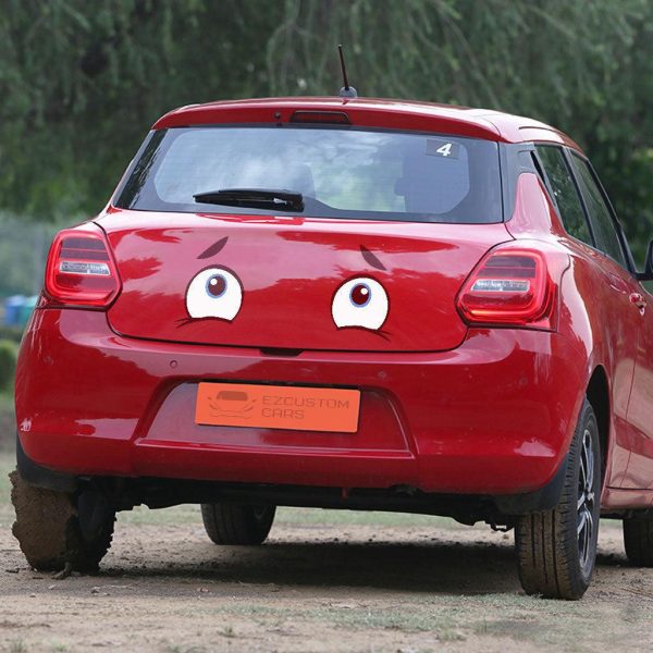 Worried Eyes Custom Car Sticker Cartoon Car Accessories Worried Eyes Custom Car Sticker Cartoon Car Accessories