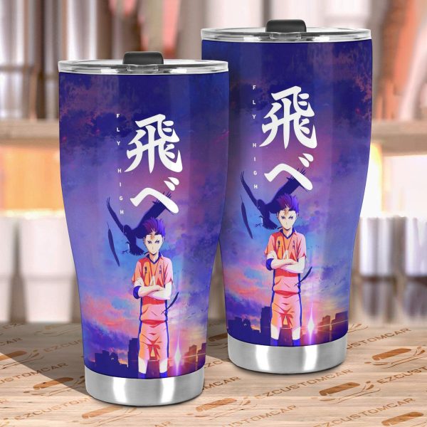 y nishinoya car tumbler cup custom haikyuu volleyball anime car accessories 8nptn