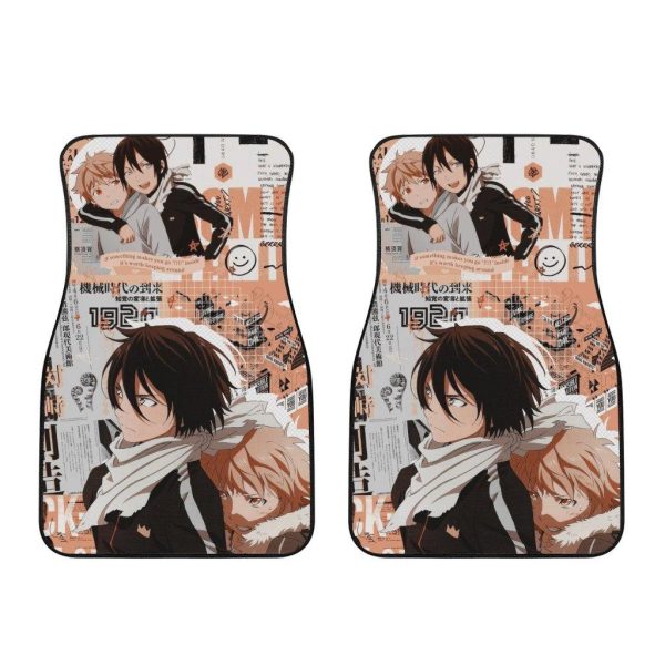 Yato and Hiyor Car Floor Mats Noragami Anime Car Accessories