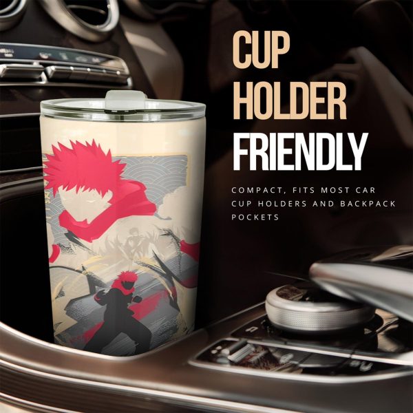 Yuji Itadori Car Tumblers Cup Custom Jujutsu Kaisen Anime Car Accessories