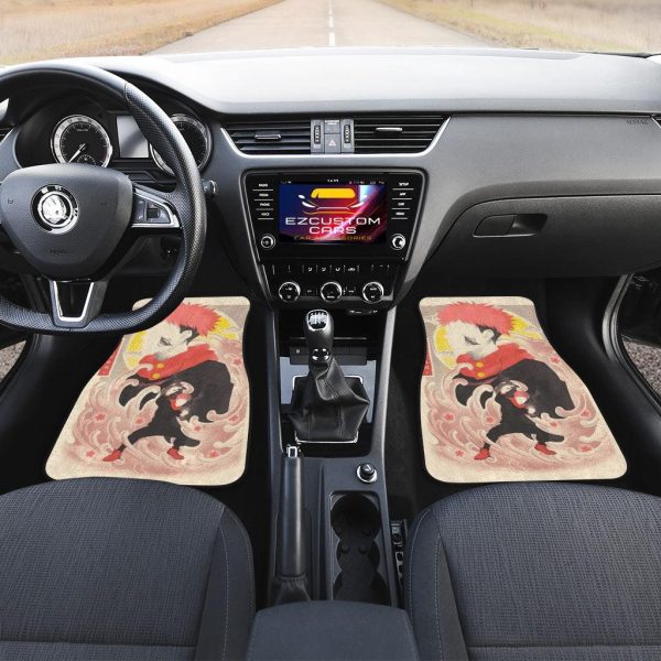 yuji itadori jujutsu kaisen car floor mats ekigx