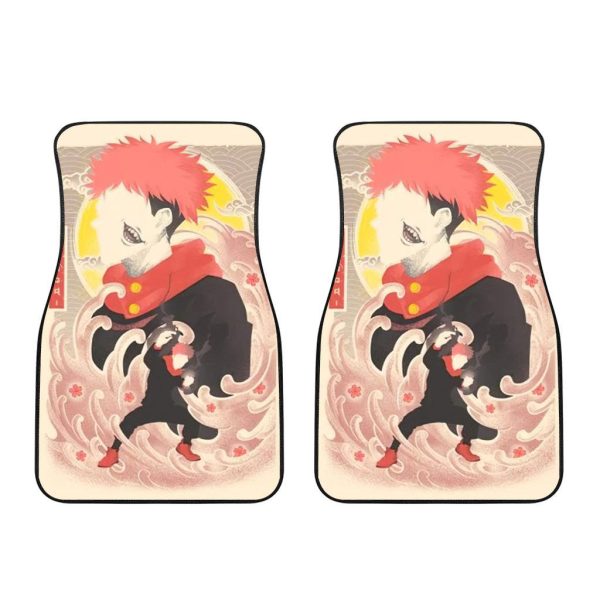 yuji itadori jujutsu kaisen car floor mats w4ceh