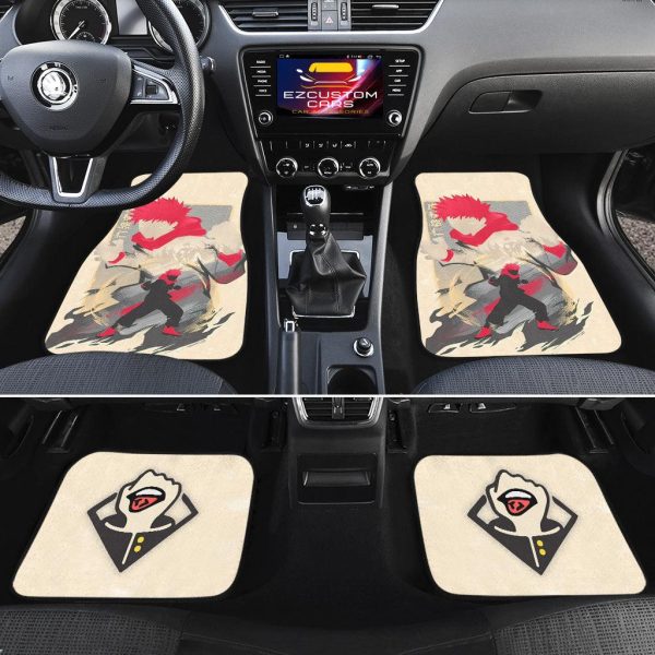 yuji itadori jujutsu kaisen car floor mats zaeep