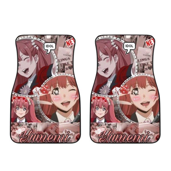 yumeko kakegurui anime car floor mats tyzag