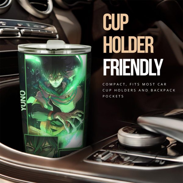 Yuno Car Tumbler Cup Custom Black Clover Anime Car Accessories