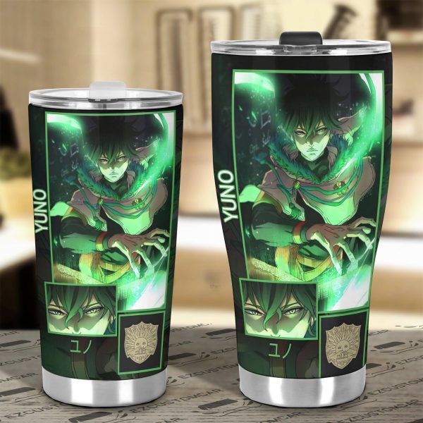 yuno car tumbler cup custom black clover anime car accessories xkoyh