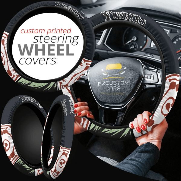 yushiro anime steering wheel cover custom anime demon slayer car accessories qhkz4