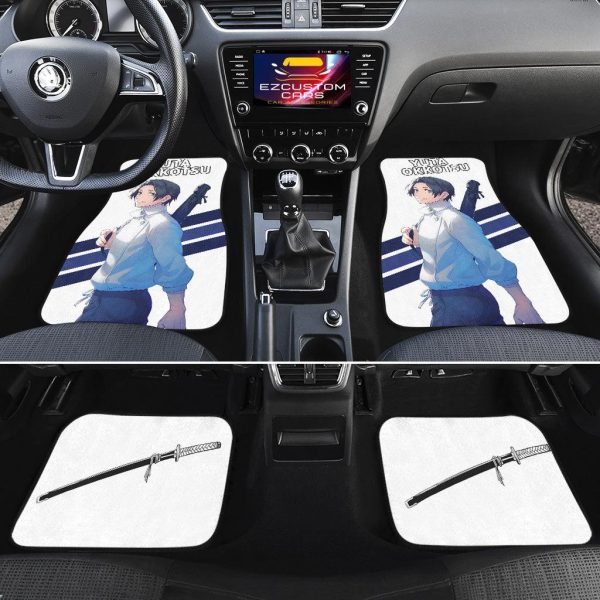 yuta car floor mats custom anime jujutsu kaisen y5g6a