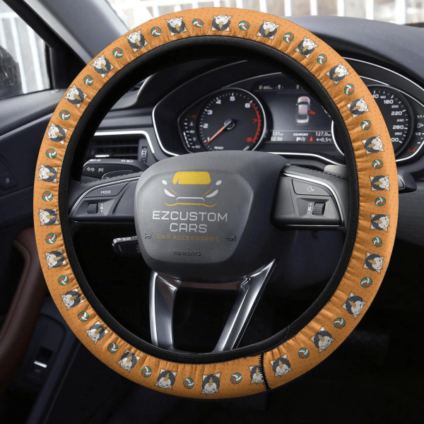 yuu nishinoya anime steering wheel cover custom haikyuu anime car accessories ynf8c
