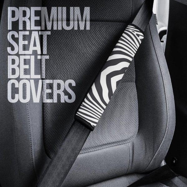 zebra s kin seat belt covers custom animal car accessories lefy9