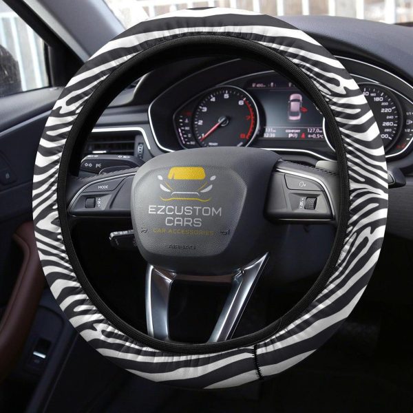 zebra skin anime steering wheel cover custom animal car accessories v34lu