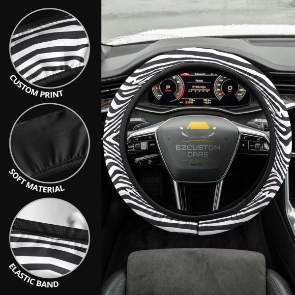 zebra skin anime steering wheel cover custom animal car accessories w5klg