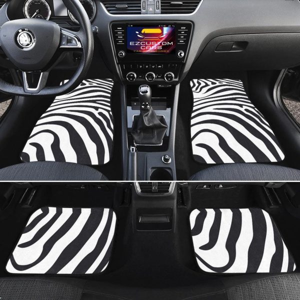 zebra skin car floor mats custom animal car accessories gyis7