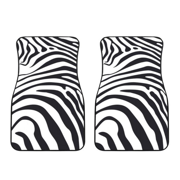 zebra skin car floor mats custom animal car accessories kw1wh