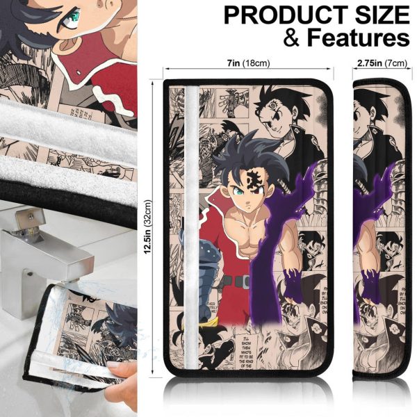 zeldris seven deadly sins seat belt covers custom anime car accessories ze7gg
