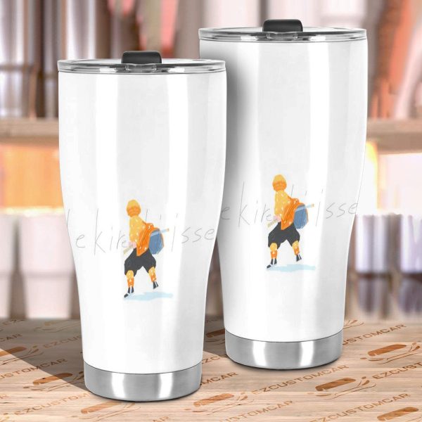 zenitsu agatsuma car tumbler cup custom demon slayer anime car accessories wlwsz