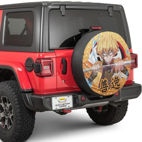 zenitsu agatsuma spare tire cover custom demon slayer anime car accessories 446d4