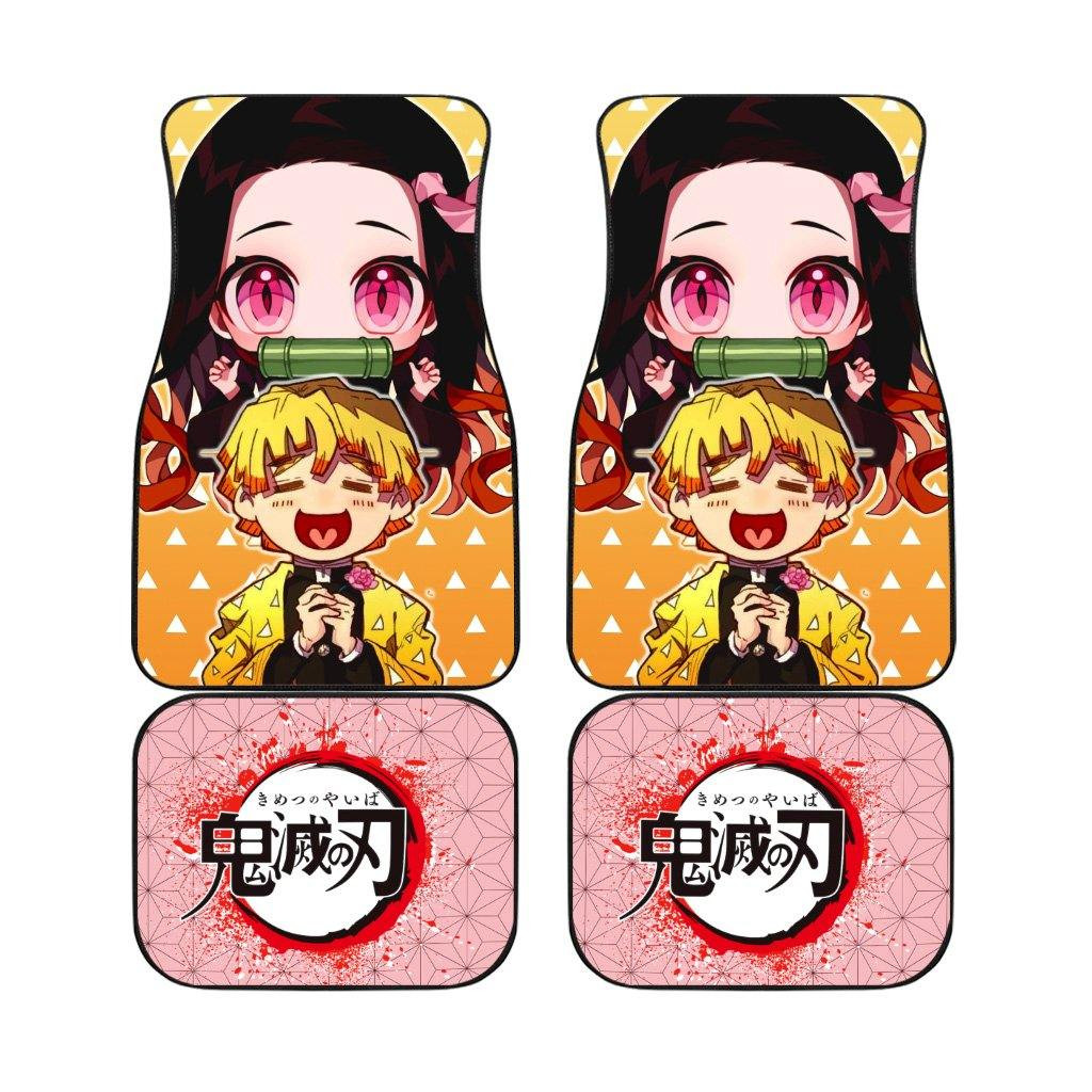 Zenitsu and Nezuko Car Accessories Demon Slayers Car Mats Anime Car Decoration Zenitsu and Nezuko Car Accessories Demon Slayers Car Mats Anime Car Decoration