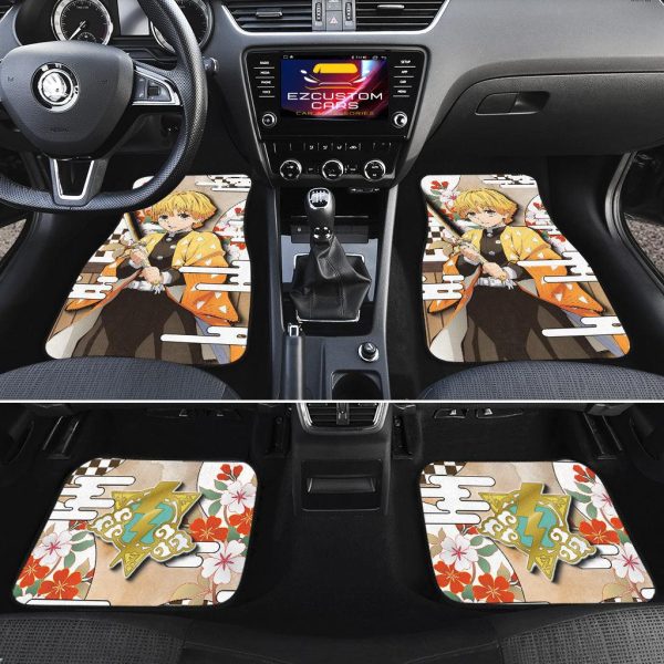 zenitsu demon slayer car floor mats i0fml
