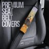 Zenitsu Demon Slayer Seat Belt Covers Custom Anime Car Accessories