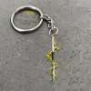 Zenitsu Swords Car Accessories Custom Anime Demon Slayer Swords Keychains