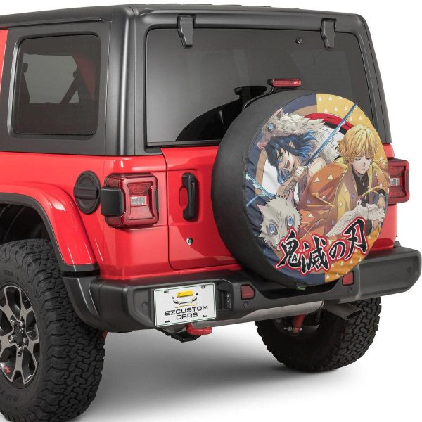 zenitsu x inosuke spare tire cover custom demon slayer anime car accessories 1bznb