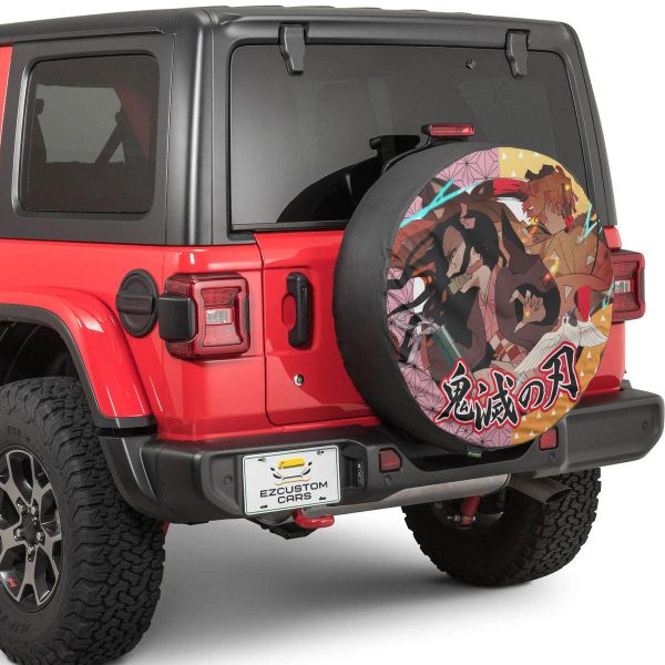 zenitsu x nezuko spare tire cover demon slayer anime custom car accessories i7k4y