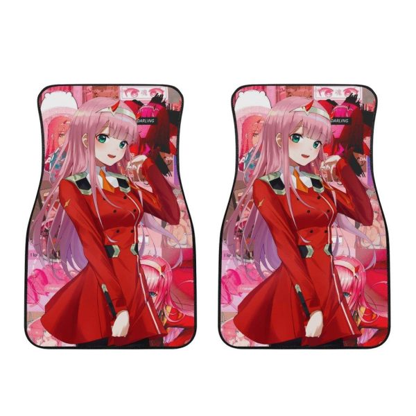 zero two darling in the franxx anime car floor mats fan gift d4ha1