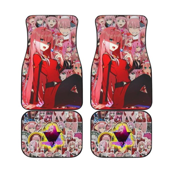 Zero Two Oni Darling In The Franxx Anime Car Floor Mats