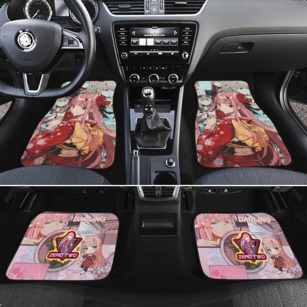 zero two kimono darling in the franxx anime car floor mats fan gift xahrq