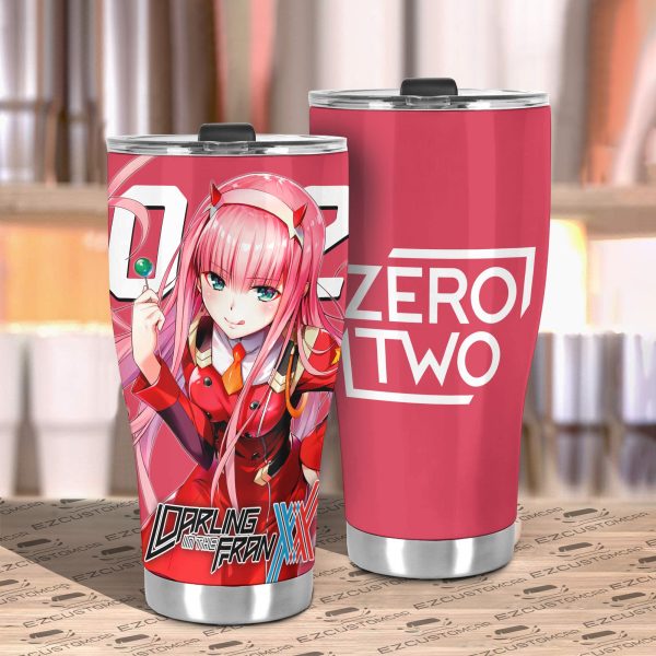 zero two tumbler personalized darling in the franxx custom travel tumblers 9j2ot