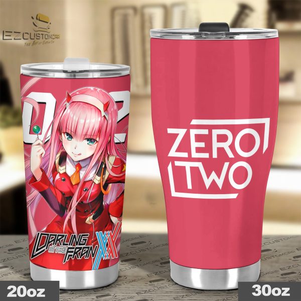 zero two tumbler personalized darling in the franxx custom travel tumblers jdnkb