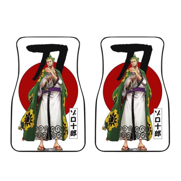 Zoro Car Floor Mats One Piece Anime Decor For Cars Car Accessories