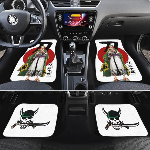 zoro car floor mats one piece anime decor for cars car accessories loaaw