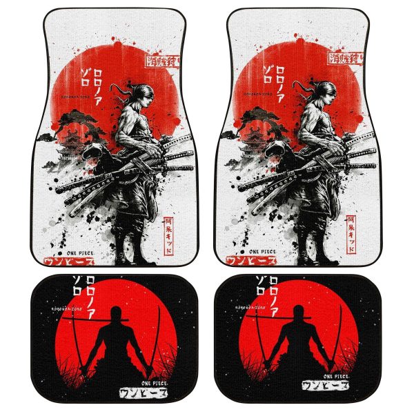 Zoro Car Floor Mats One Piece Anime Car Accessories